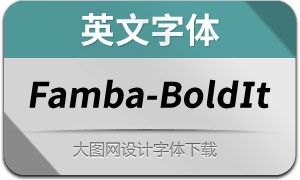 Famba-BoldOblique(Ӣ)