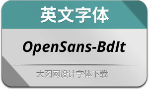 OpenSans-BoldItalic(Ӣ)