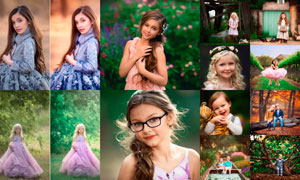 GTG系列儿童照片甜美暖色效果PS动作