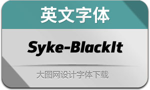 Syke-BlackItalic(Ӣ)