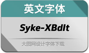 Syke-ExtraBoldItalic(Ӣ)