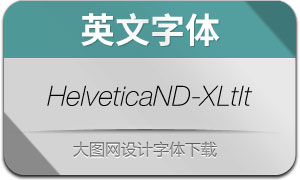 HelveticaNowDisp-XLtIt(Ӣ)