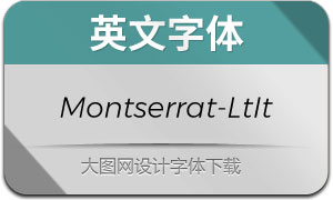 Montserrat-LightItalic(Ӣ)