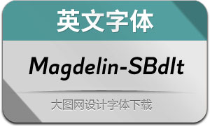 Magdelin-SemiBoldItalic(Ӣ)