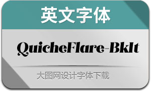 QuicheFlare-BlackItalic(Ӣ)