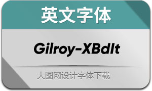 Gilroy-ExtraBoldItalic(Ӣ)
