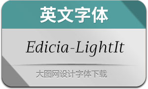 Edicia-LightItalic(Ӣ)