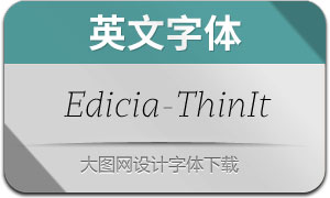 Edicia-ThinItalic(Ӣ)