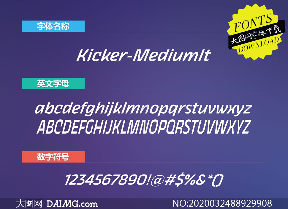 Kicker-MediumItalic(Ӣ)