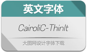 CairoliClassic-ThinItalic(Ӣ)