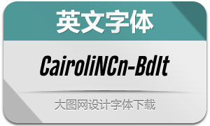 CairoliNowCn-BoldItalic(Ӣ)