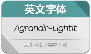 Agrandir-LightItalic(Ӣ)