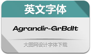 Agrandir-GrandBoldItalic(Ӣ)
