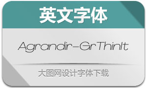 Agrandir-GrandThinItalic(Ӣ)