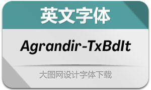 Agrandir-TextBoldItalic(Ӣ)