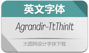 Agrandir-TightThinItalic(Ӣ)