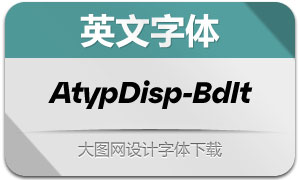 AtypDisplay-BoldItalic(Ӣ)