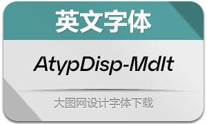 AtypDisplay-MediumIt(Ӣ)