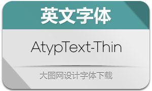 AtypText-Thin(Ӣ)
