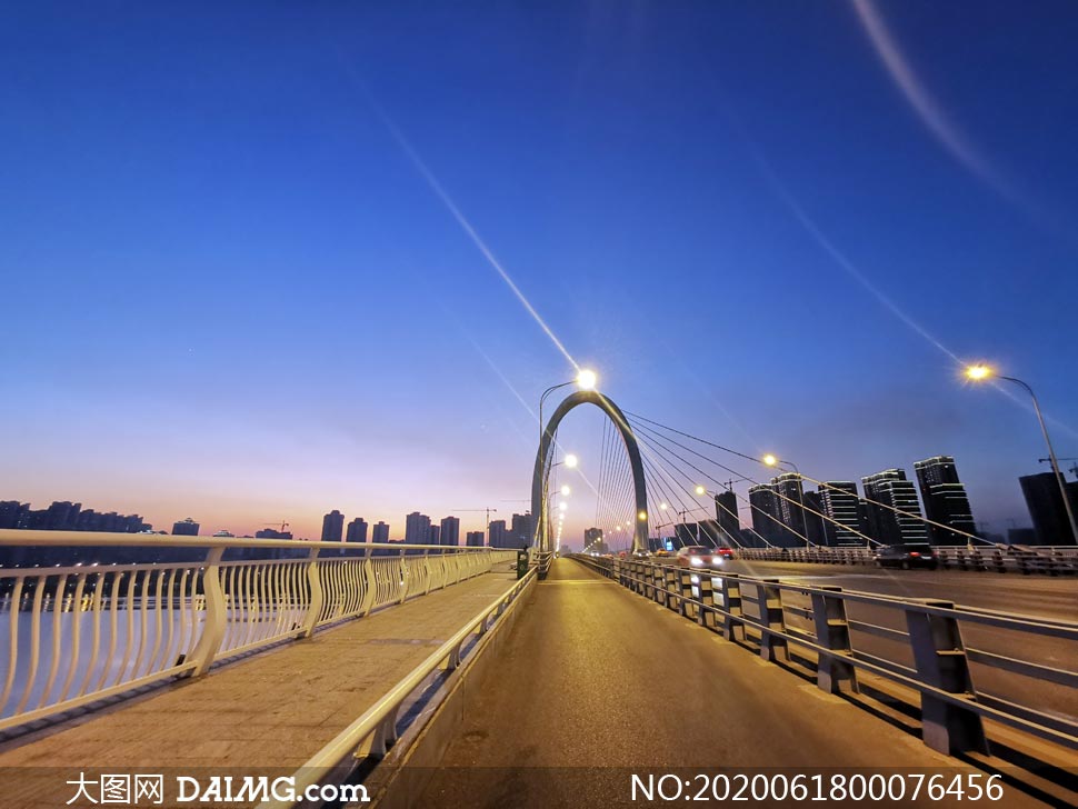 柳州白沙大桥美丽夜景摄影图片