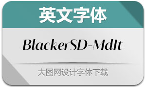 BlackerSansDisplay-MdIt(Ӣ)