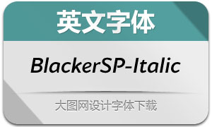 BlackerSansPro-Italic(Ӣ)