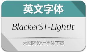 BlackerSansText-LightItalic(Ӣ)