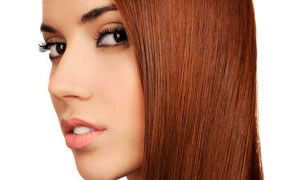 棕色头发的美女模特高清摄影图片