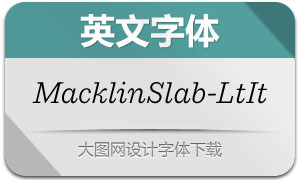 MacklinSlab-LightItalic(Ӣ)