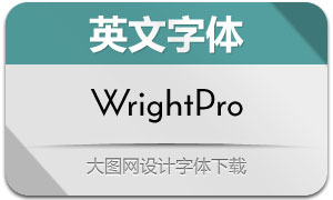 WrightPro系列12款英文字体