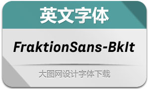 FraktionSans-BlackItalic(Ӣ)