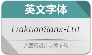 FraktionSans-LightItalic(Ӣ)