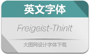 Freigeist-ThinItalic(Ӣ)