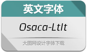 Osaca-LightItalic(Ӣ)