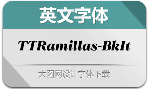 TTRamillas-BlackItalic(Ӣ)