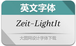 Zeit-LightItalic(Ӣ)