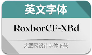 RoxboroughCF-ExtraBold(Ӣ)