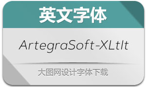 ArtegraSoft-ExtraLightItalic(Ӣ)