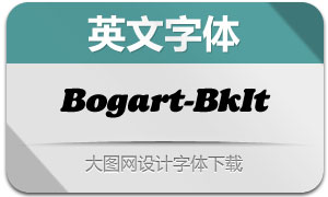 Bogart-BlackItalic(Ӣ)