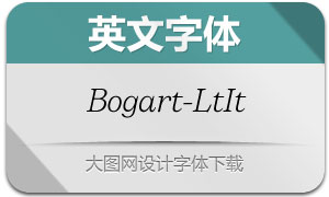 Bogart-LightItalic(Ӣ)