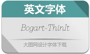 Bogart-ThinItalic(Ӣ)