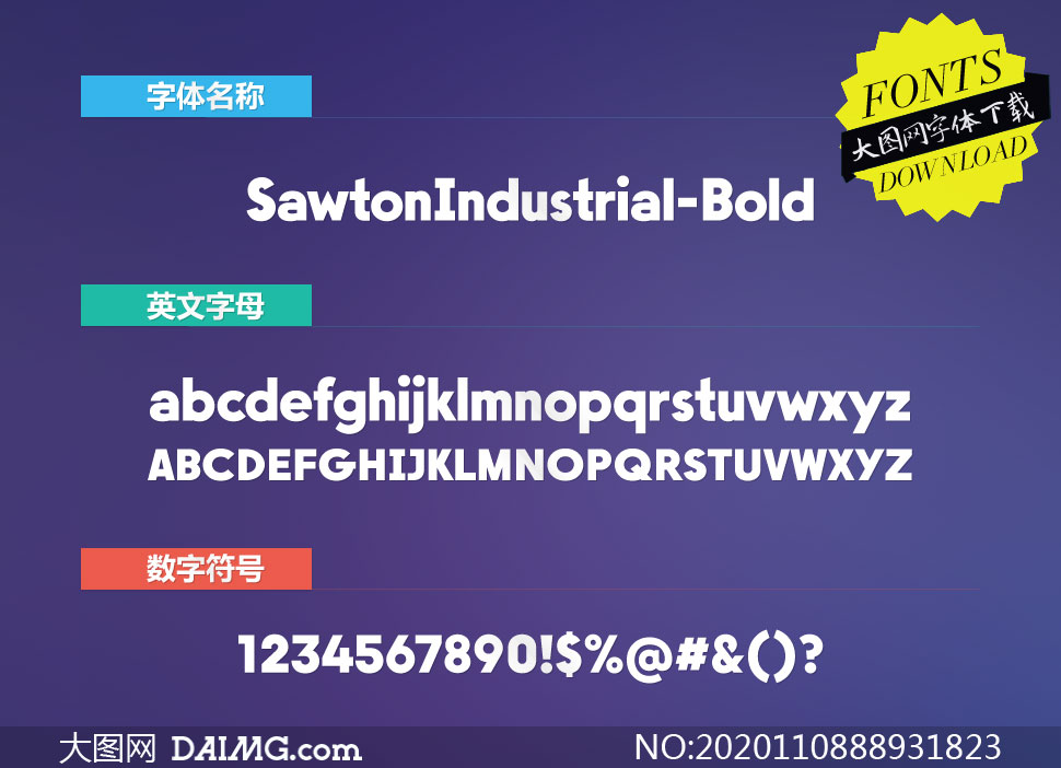 SawtonIndustrial-Bold(Ӣ)