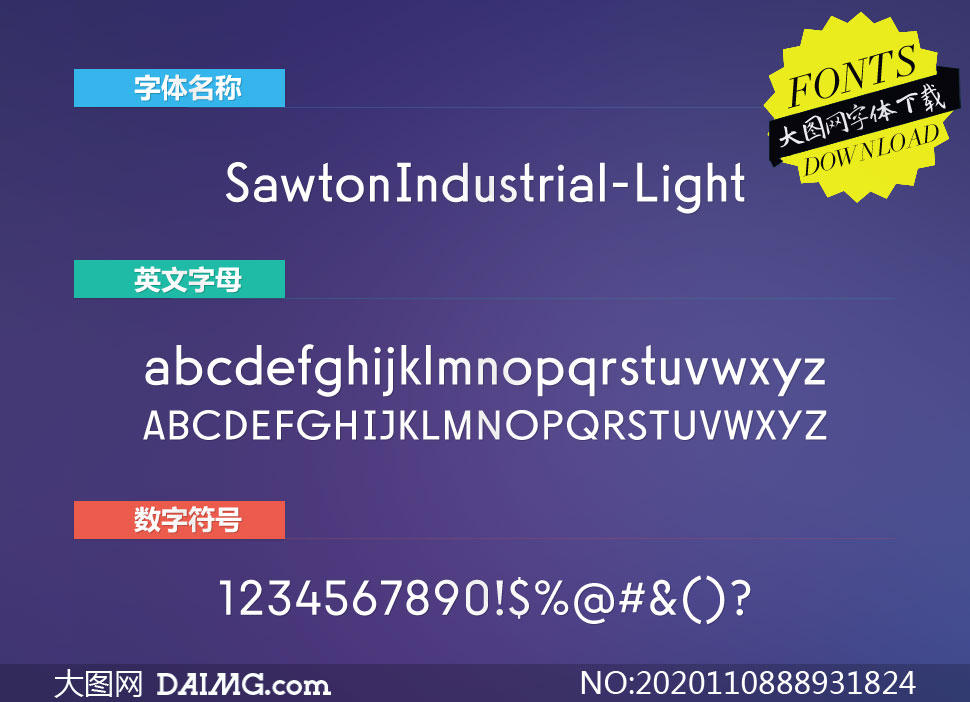 SawtonIndustrial-Light(Ӣ)