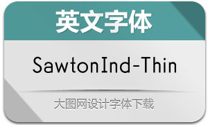 SawtonIndustrial-Thin(Ӣ)