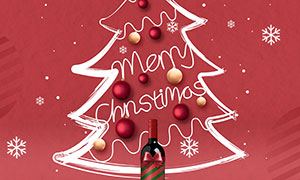 创意圣诞节活动宣传单设计PSD素材