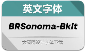 BRSonoma-BlackItalic(Ӣ)