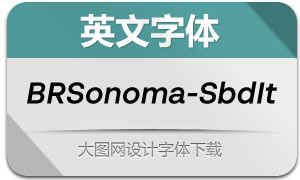 BRSonoma-SemiBoldIt(Ӣ)