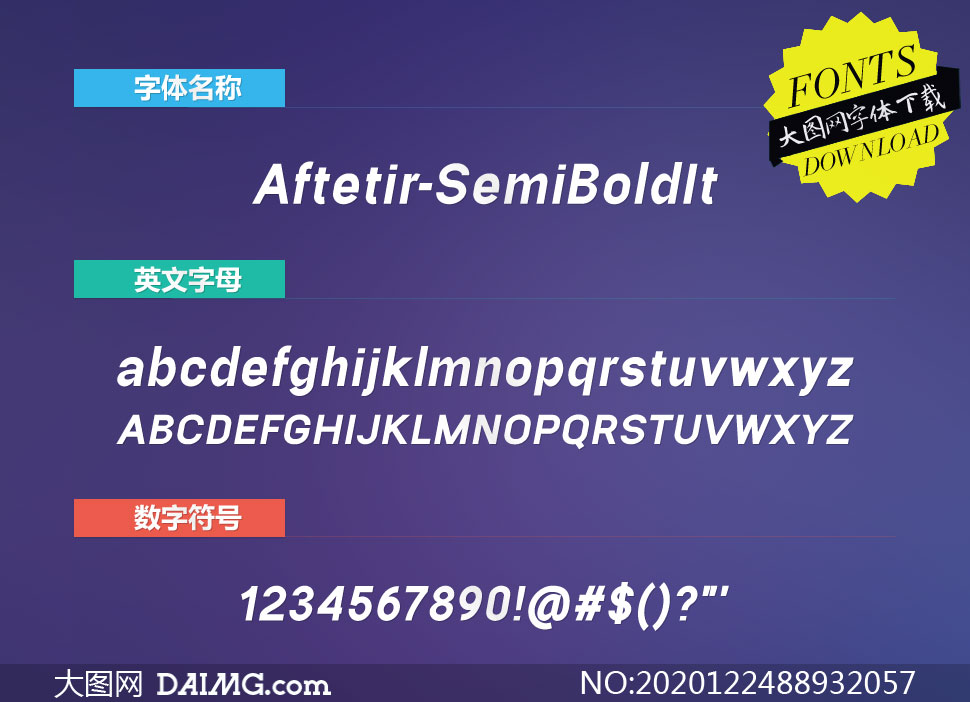 Aftetir-SemiBoldItalic(Ӣ)
