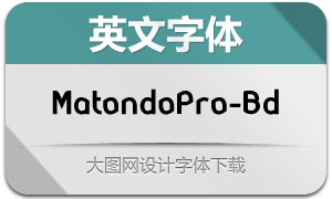 MatondoPro-Bold(Ӣ)