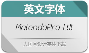 MatondoPro-LightItalic(Ӣ)